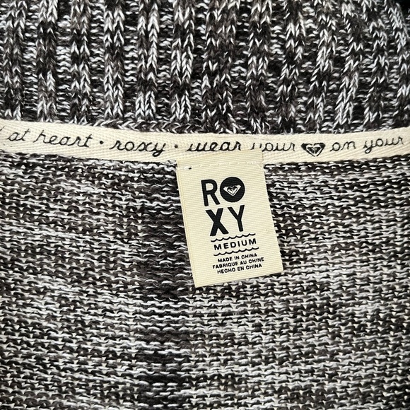 Roxy “Grandpa” Black and Gray Knit Cardigan - Picture 2 of 11